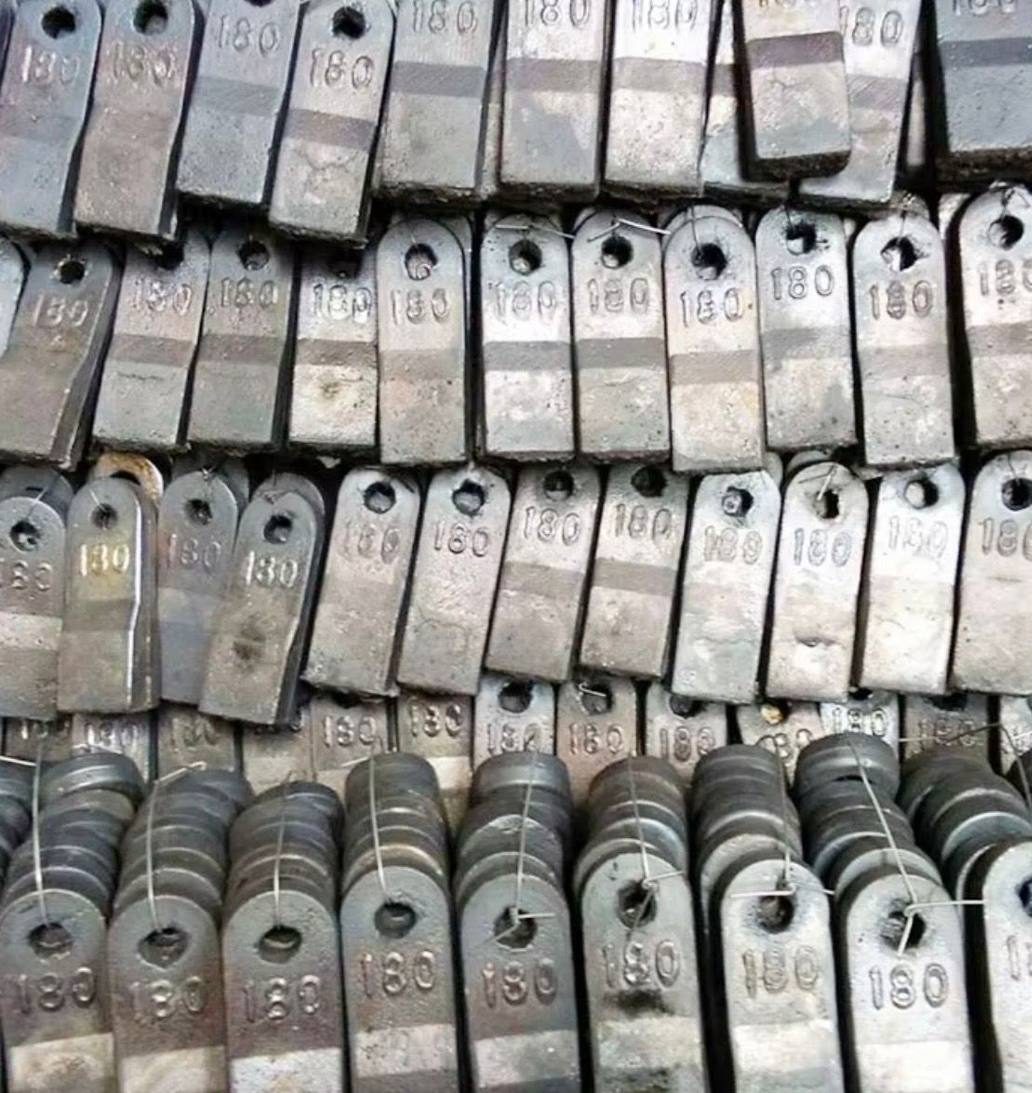Hammer mill beaters in stock