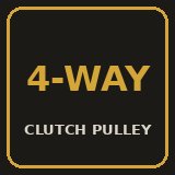 Clutch pulley — 4-way